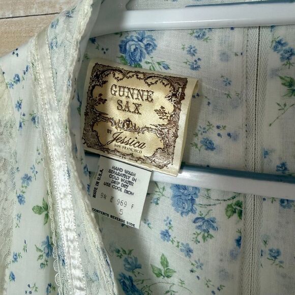 Gunne Sax by Jessica Vintage 70’s Floral Corset Cottage Maxi Dress Size XS/5 - Picture 6 of 12